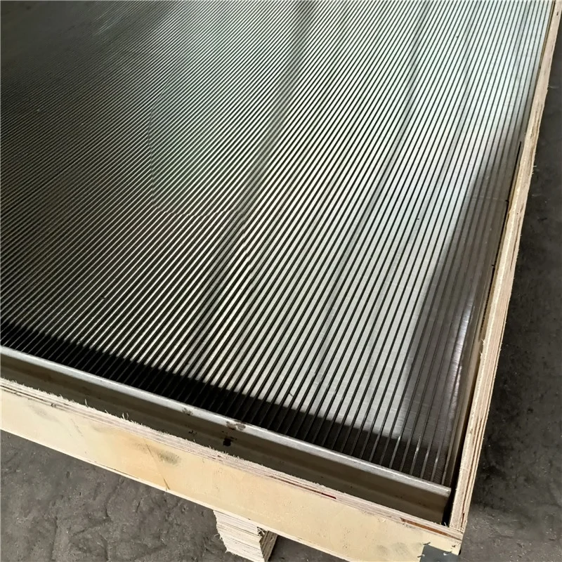 SS316L wedge wire rundown screen filter panels for koi pond