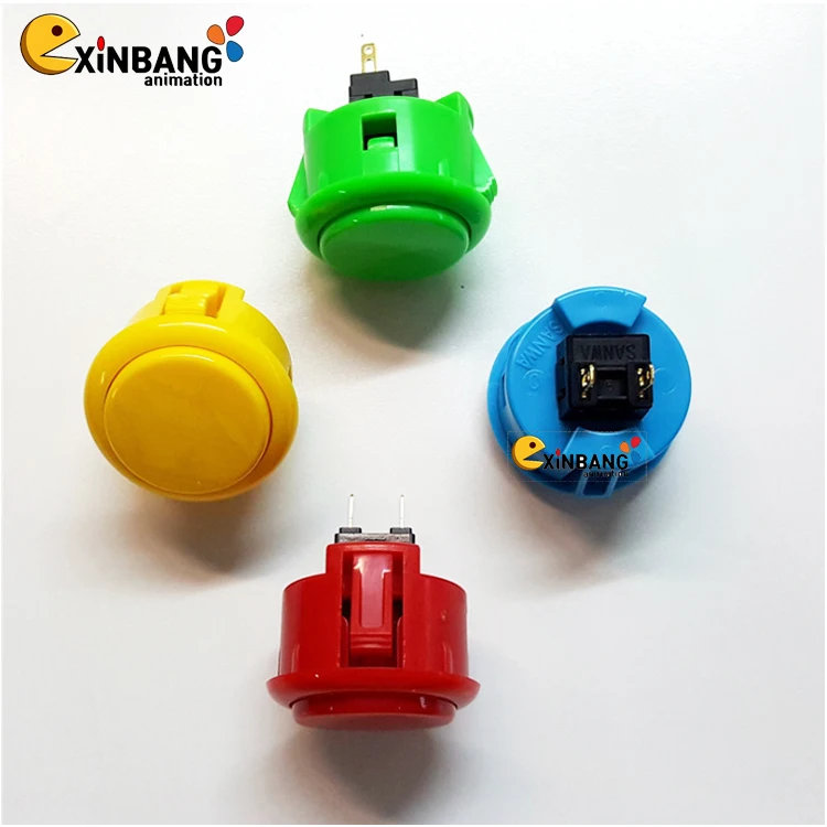SANWA OBSF-30 OBSF-24 Аркада Кнопка Аркады детали для игрового автомата оптом прямо с фабрики