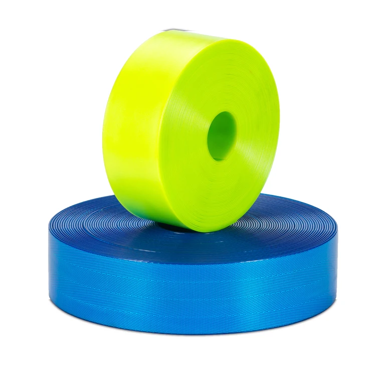 Eco-friendly 50MM Wide Neon Green Yellow Blue Waterproof TPU Coated Webbing for Medical Gait Belt