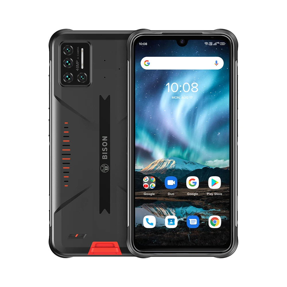 
UMIDIGI BISON Android IP68/IP69K Waterproof Rugged Phone 8GB 128GB 48MP Matrix Quad Camera 6.3