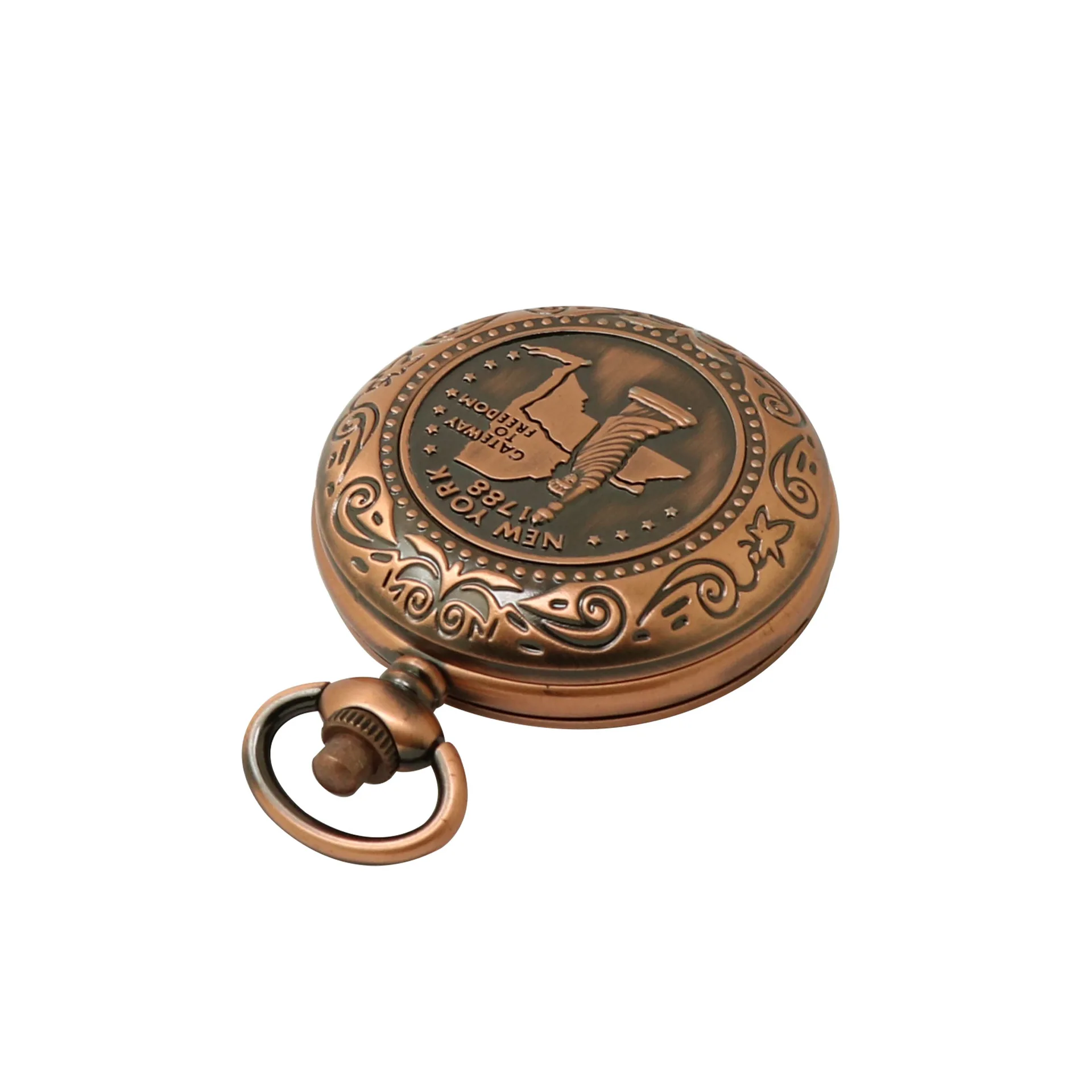 Jetshark Vintage Pocket Watch Metal Clamshell Gift Outdoor Camping Mountain Compass