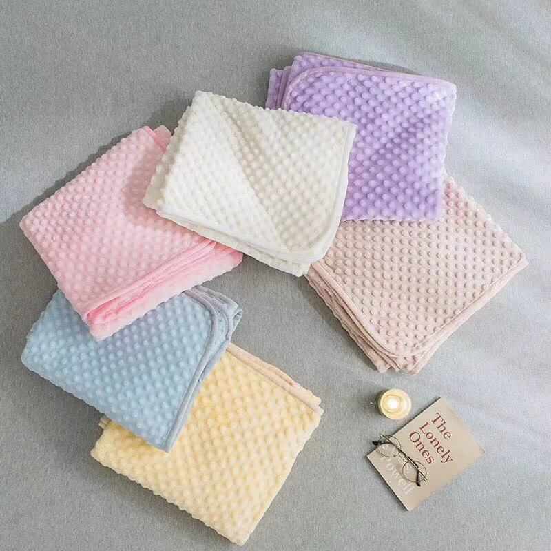 
Doudou Blanket Comfort Super Soft Baby Blanket With Dot Wrap Stroller Blanket Infant Quilt Warm For Kids 