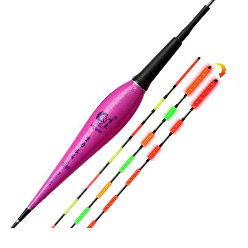 LED Smart Fishing Float  Automatic Color Change When Fish Bite Luminous Smart Float Fishing