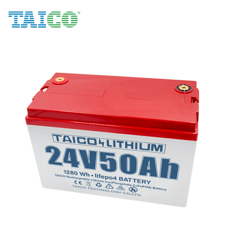  TAICO 12.8v 100ah Rechargeable lifepo4 Battery OEM Logo 12v RV Lithium Ion solar lithium iron phosphate packs