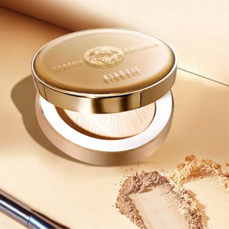 Custom Luxury Metal Empty Compact Powder Case Blush Container For Cosmetic Packaging Solid Perfume Container