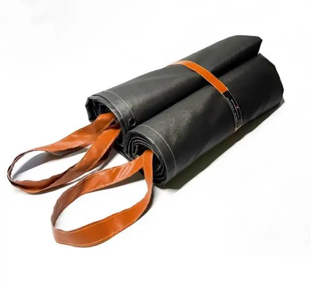 Fire Resistant Electric vehicles fire blankets 6m*8m 19.8*26 Ft fire extinguishing blankets fiberglass