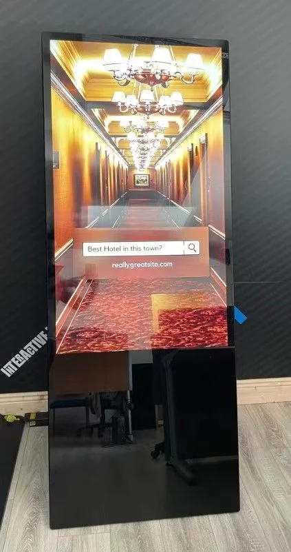 55 Inch LCD Portable Advertising Player For Restaurant Retail LCD Poster Advertising Display Screen Portable Digital Signage