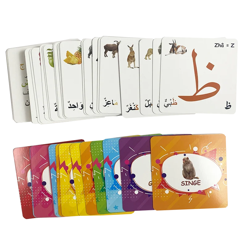 Suba Custom English Speaking Flash Card Kids Eco-Friendly Paper Education Learning Cards for Kids
