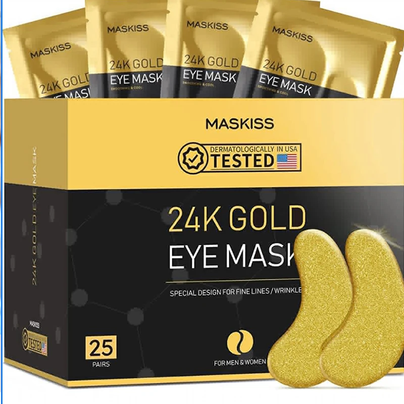 Defying Hydrogel Sheet Eye Mask 24k Gold OEM Hydrogel Eye Gel Patch suitable eye mask for dark circles