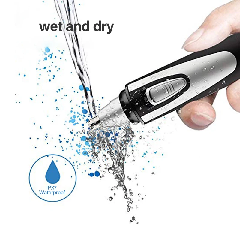 Триммер для волос в носу и ушах, безболезненное водонепроницаемое удаление волос на лице и бровях, машинка для стрижки носа