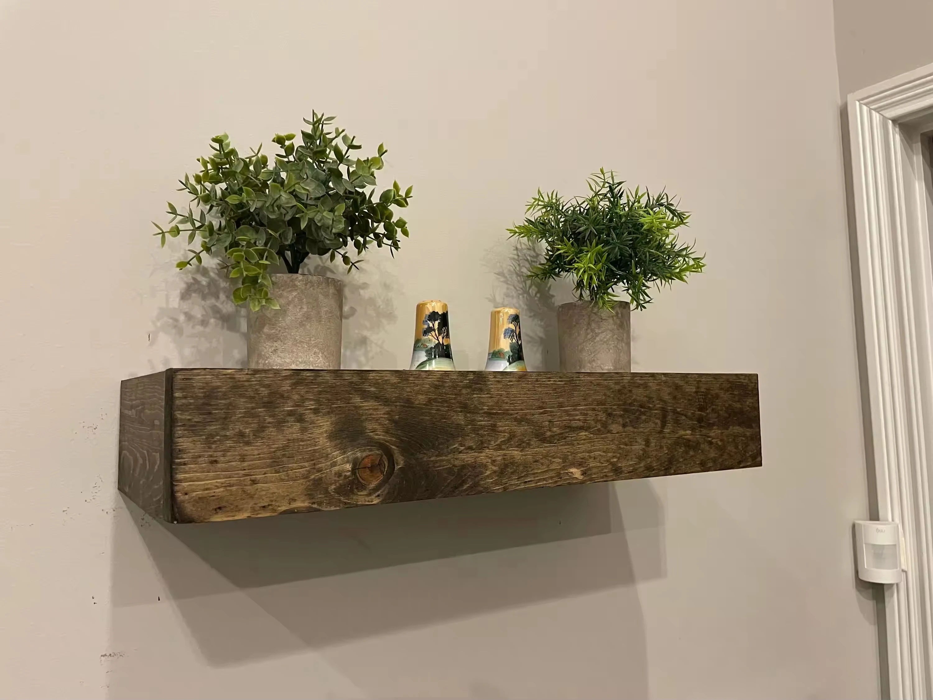 Hot Solid Wood Wall Mounted Shelf Wooden Floating Storage Box Wooden Floating Shelf With Locking Compartment