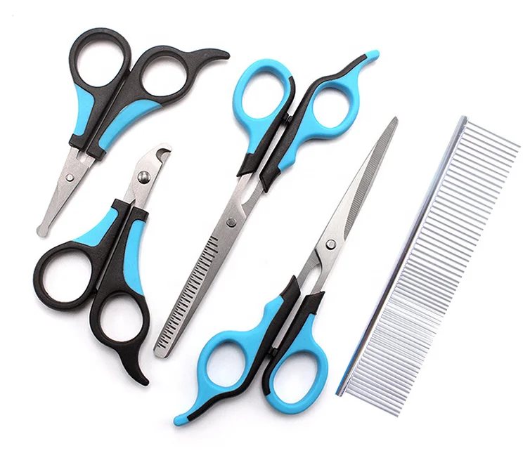 5 шт., набор ножниц для стрижки шерсти кошек и собак