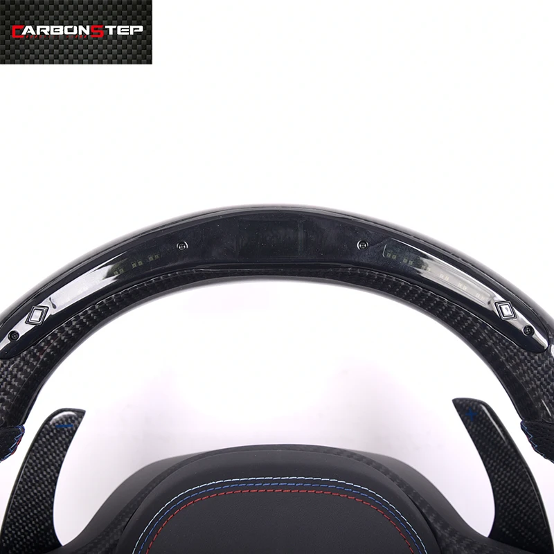 LED Carbon Fiber Steering Wheel For BMW G20 G28 G30 G38 G32 G11 G12 G01 G02 G05 G06 G07 G08 G14 G15 X3M X4M X5M X6M M3 M4 M5 M8