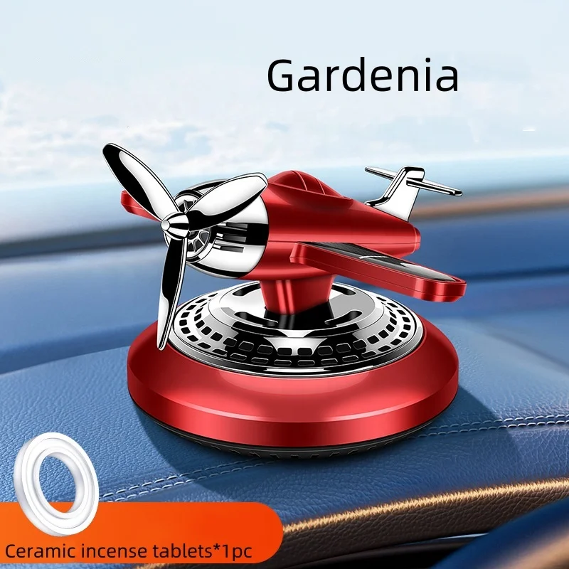 Solar Aircraft Swing Fighter Screen Car Ornament Dashboard Aromatherapy Decoration