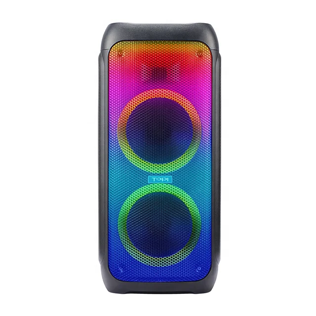 Factory HIFI speaker Double 10-inch bass + 70 magnetic portable wireless speaker with fm bh audio usb TF Microphone wifi