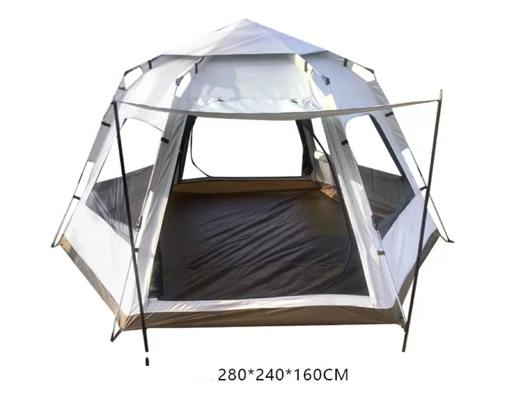 High quality outdoor Big Capacity  Waterproof Windproof Automatic Camping Tent with UV Protection
