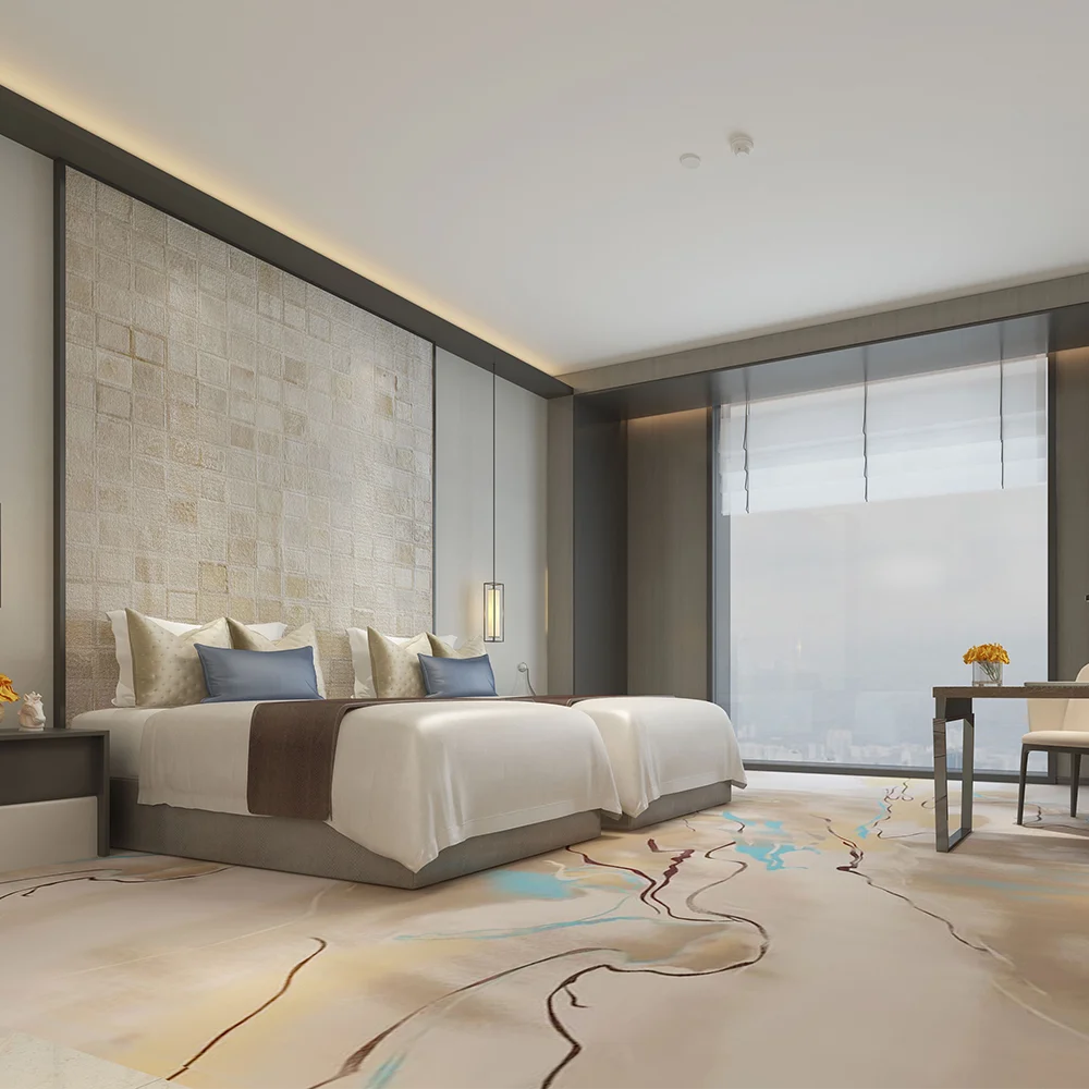 Wilton Carpet Decoration Tufted 3D Printed Modern Loop Pile Wall-to-Wall Carpet Rolls for Home and Hotel Room