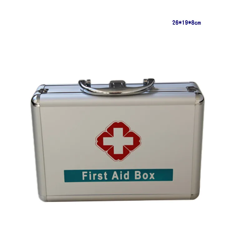 Carrying Car&Travel Emergency Tool with Aluminum Case, First Aid Kit with Aluminum Cabinet, Home Personal Care Box
