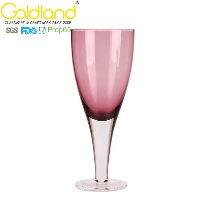 Custom Stemmed Wine Glass Colored Spray Painted Wine Glass Goblet Creative Hand Painting Red Wine Glasses