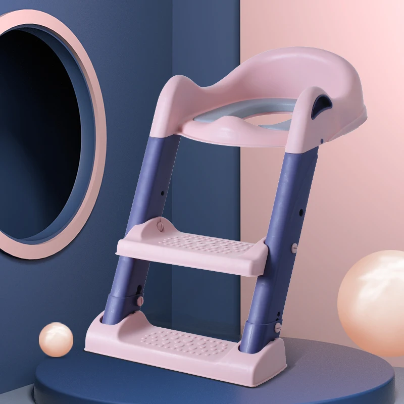 Best Sell New Design High Quality Trainer Ladder Seat, Kids Toilet Seat Baby Potty Chair With Adjustable Ladder