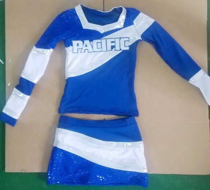 spandex cheerleading uniforms: sequin fabric
