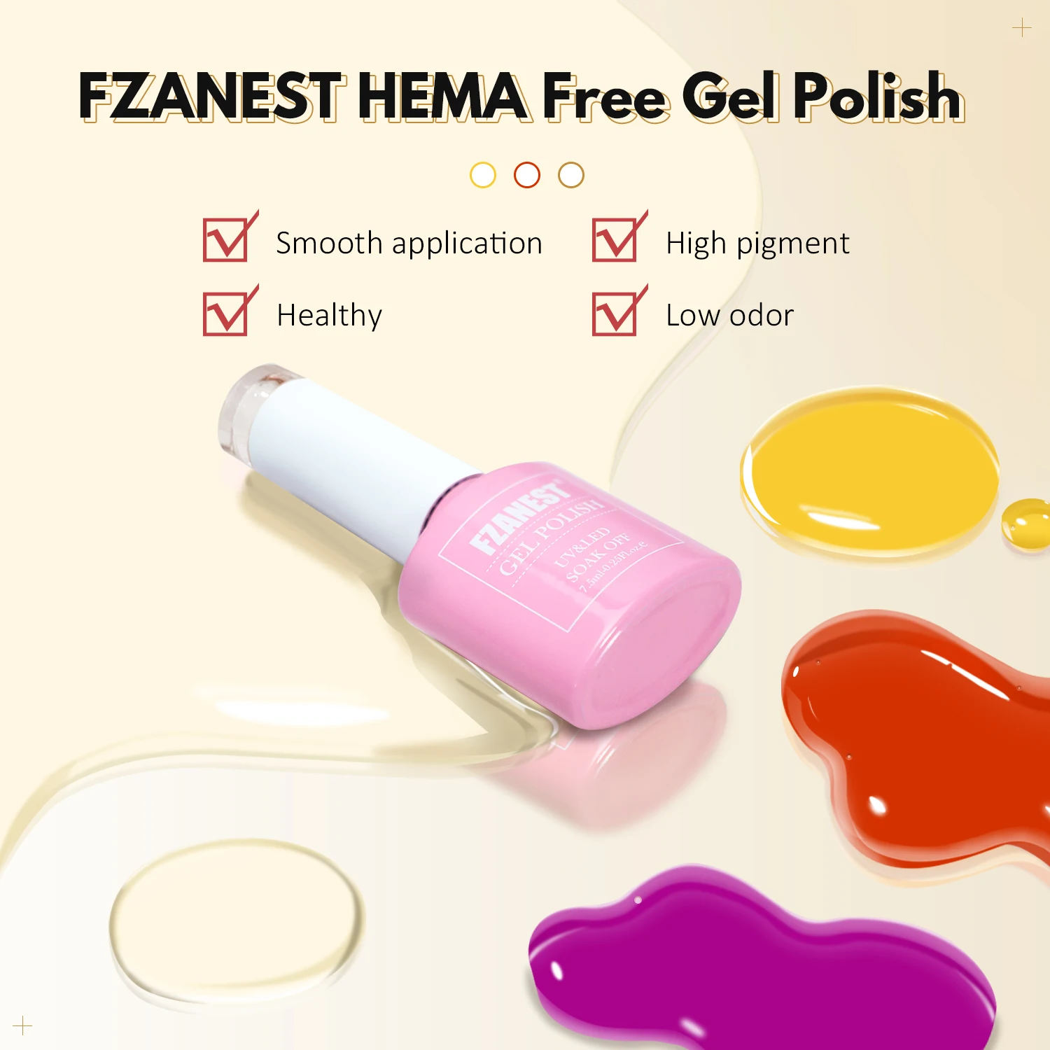 FZANEST nail care beauty products women own brand nail tech supplies nail supply hema free gel polish kit professionals full set