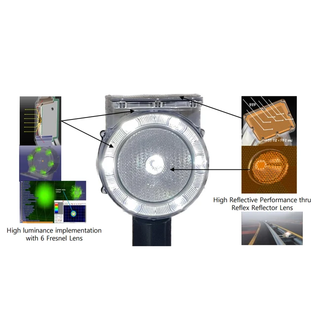 [DongWoo International Corporation] Solar/Hybrid LED Road Stud traffic safety road signs solar road nails KOTRA