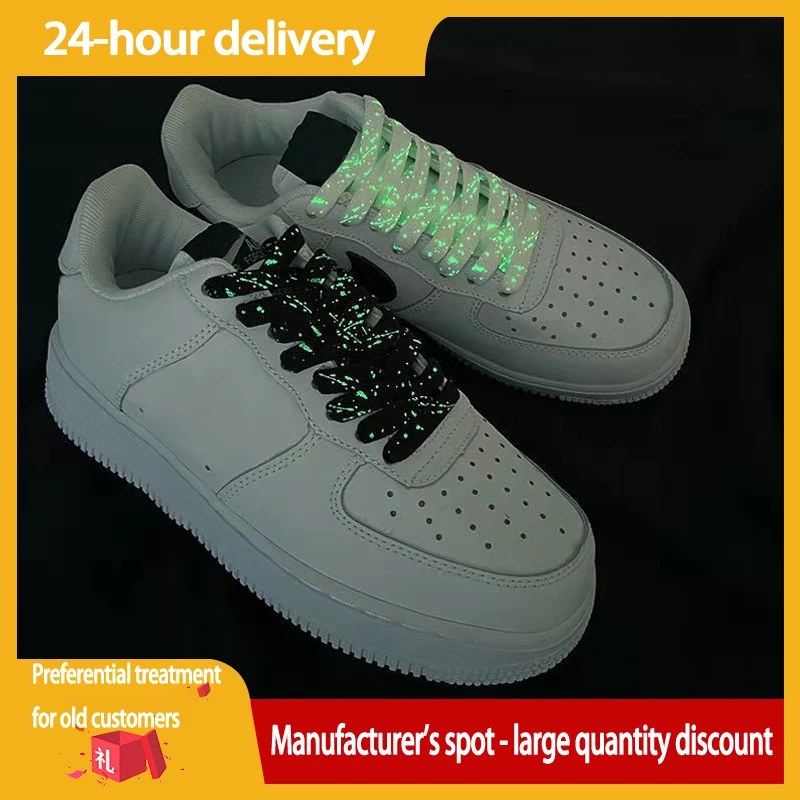 Hot Selling Luminous Shoe laces Glowing In The Dark Shoe Lace Fluorescent Shoelaces for Sneakers Flat Laces Shoes Boot Shoelace