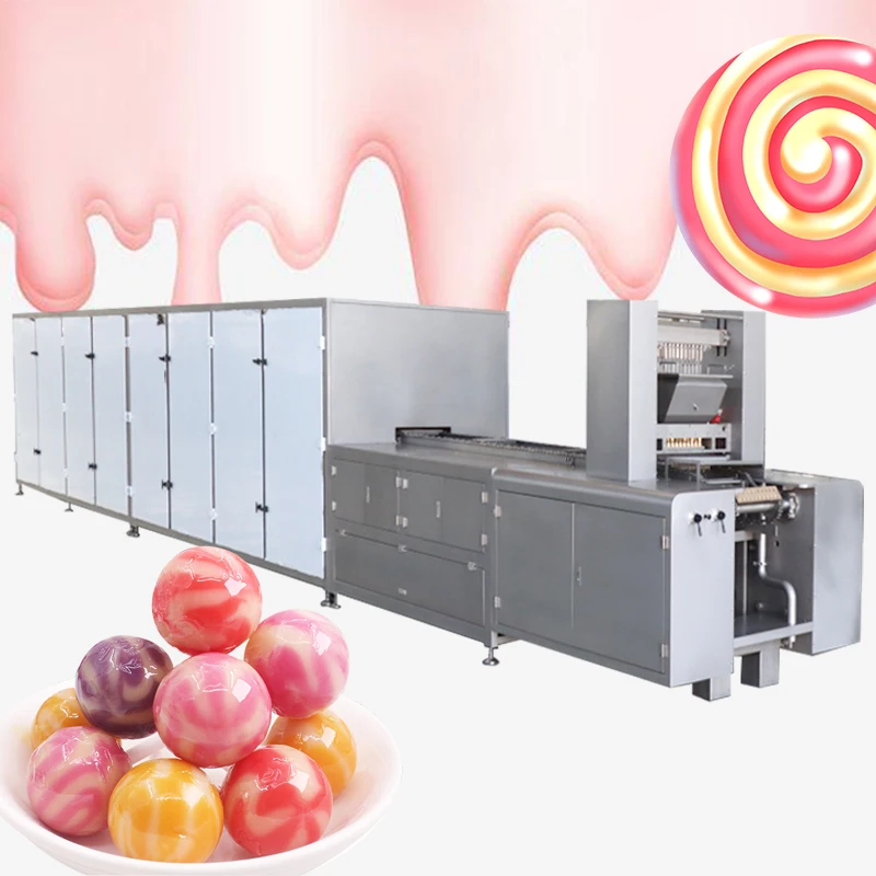 popular hard lollipop equipment flat lollipop production line mini lollipop machine from China