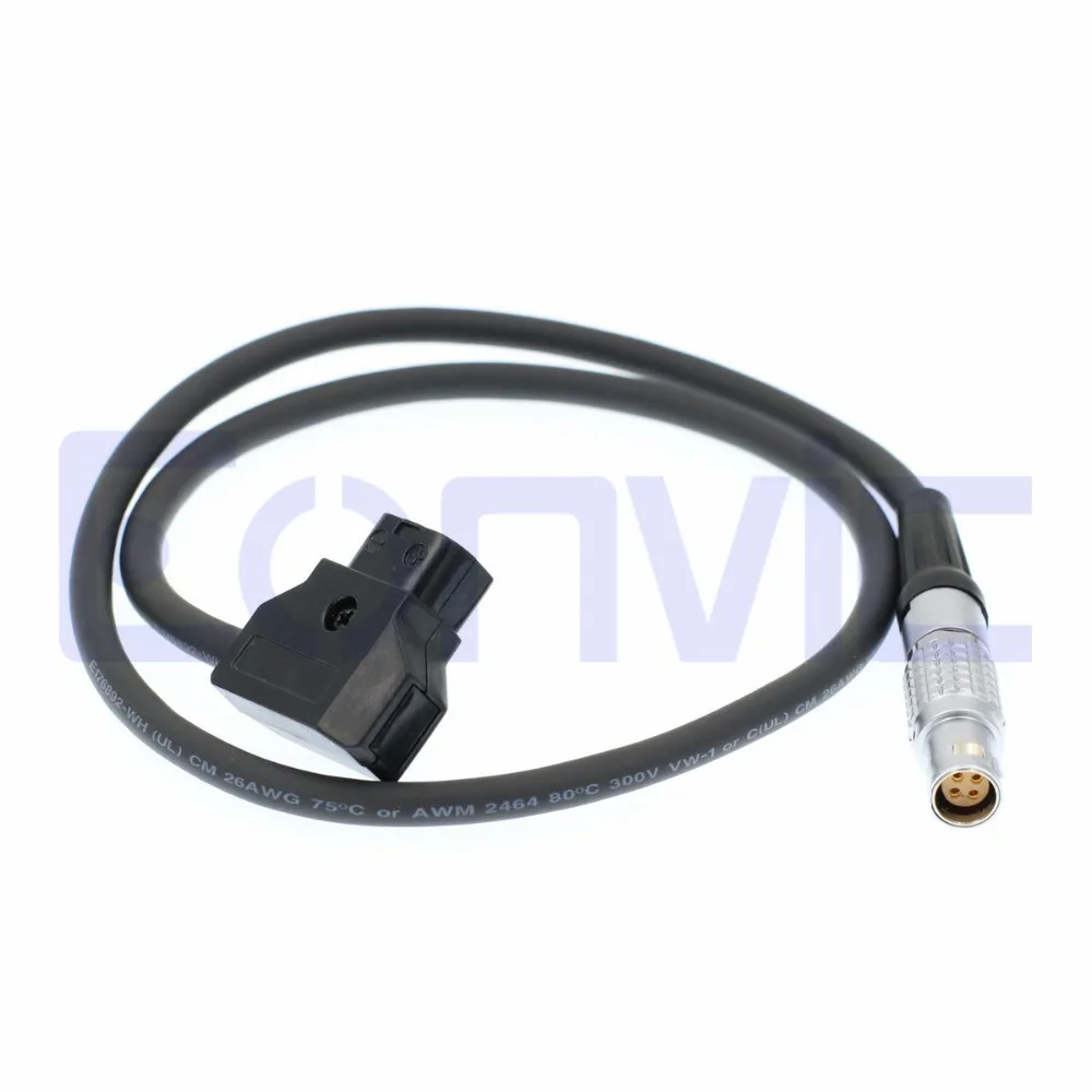 Eonvic D-Tap Male To FJK 4-pin Female For Canon C300 Mark II C100 C200 C500 Power Cable