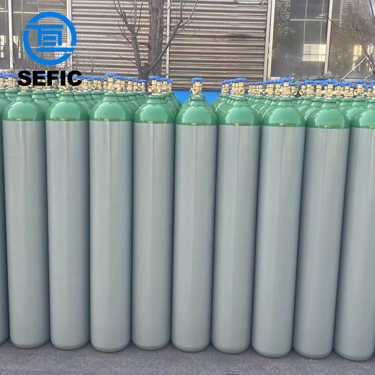 High Quality 50L 200bar With TPED Certification EN ISO9809-1 Argon Gas Cylinder Tank Bottle For Industrial Welding Use