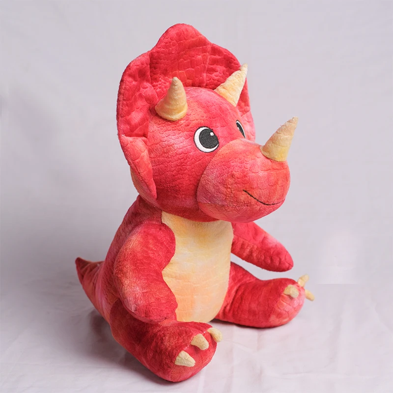 Wholesale Large Plush Toy Stuffed Animal 14' Triceratops Dinosaur Plush Toy Plush Dinosaur Toy Stuffed Dragon