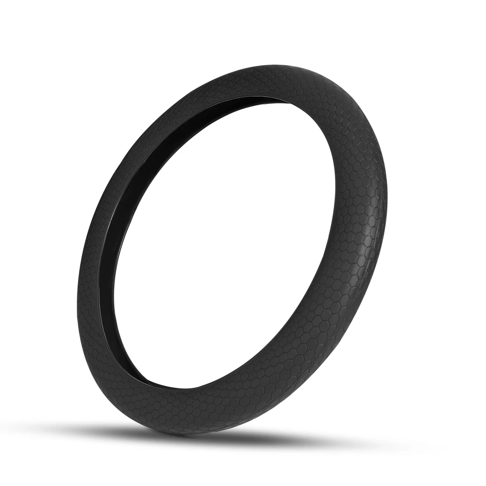 Honeycomb Pattern Cheap Colorful Pink Purple Blue Black Plastic Rubber Resin Silicone Steering Wheel Covers