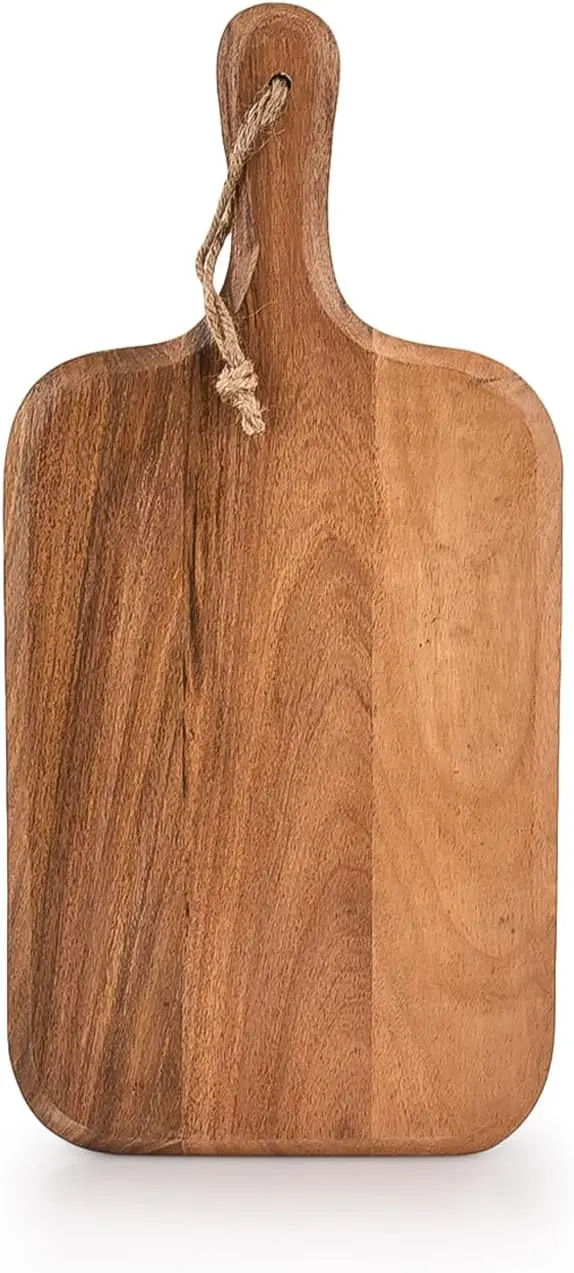 Acacia Wood Cutting Board With Handle Chopping Board For Kitchen Cheese And Food Serving Tray Charcuterie board