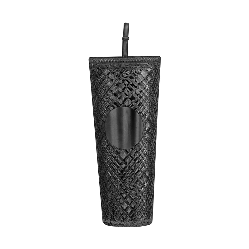 Оптовая продажа стаканы taпри Vaso с двойными стенками однотонные чашки ананасом кружка блестками в сетку пластиковая посуда для напитков