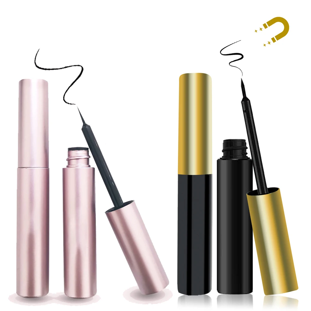 Custom Logo Magnetic Liquid Eye Liner Your Own Brand Private Label Waterproof Adhesive Magnetic Eyeliner Magnetic Liner Pen
