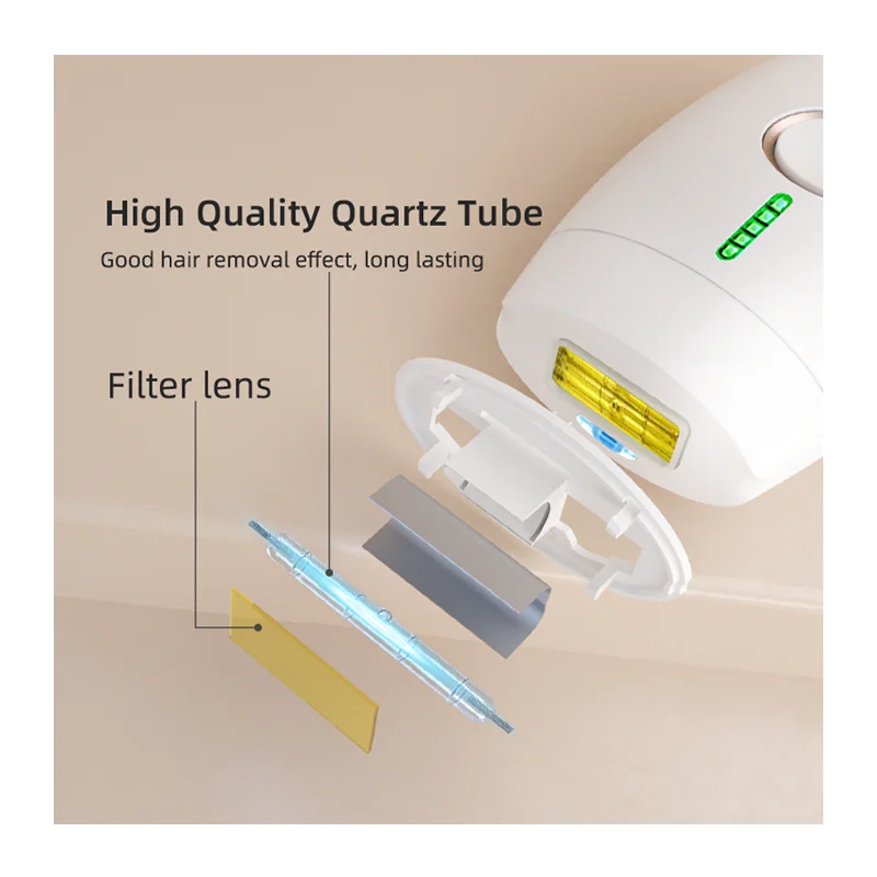 Mini Instrument Electric Depilator Skin Care Device Home Use Shell shape Ipl Hair Removal for face bikini body laser ice cooling