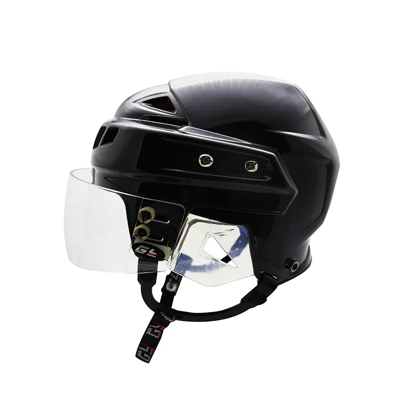 High Quality Custom outer anti-scratch  inside anti-fog  Helmet Gear Factory Wholesale for Skiing and Ice Hockey
