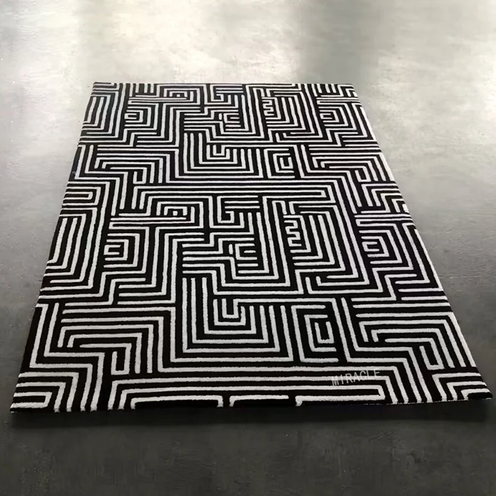 OEM Dropshipping Flooring Carpeting Modern Carpet Tufting Living Room Hand Tutfed Rug