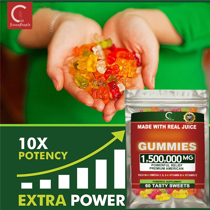 wholesale  bear oil gummies 60pcs  Vitamin Gummy Bears Dietary Supplement