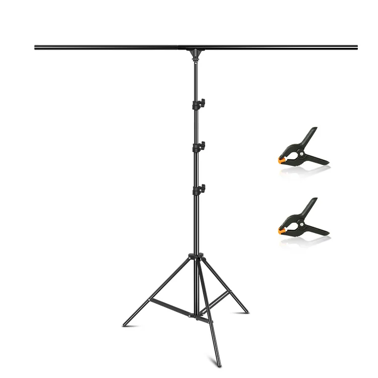 Прочный 8,5 * 4.9ft T-shape форме, благодаря чему создается ощущение невесомости с стенд для фона во время фотосъемки для фотографической продукции портретной съемки видео