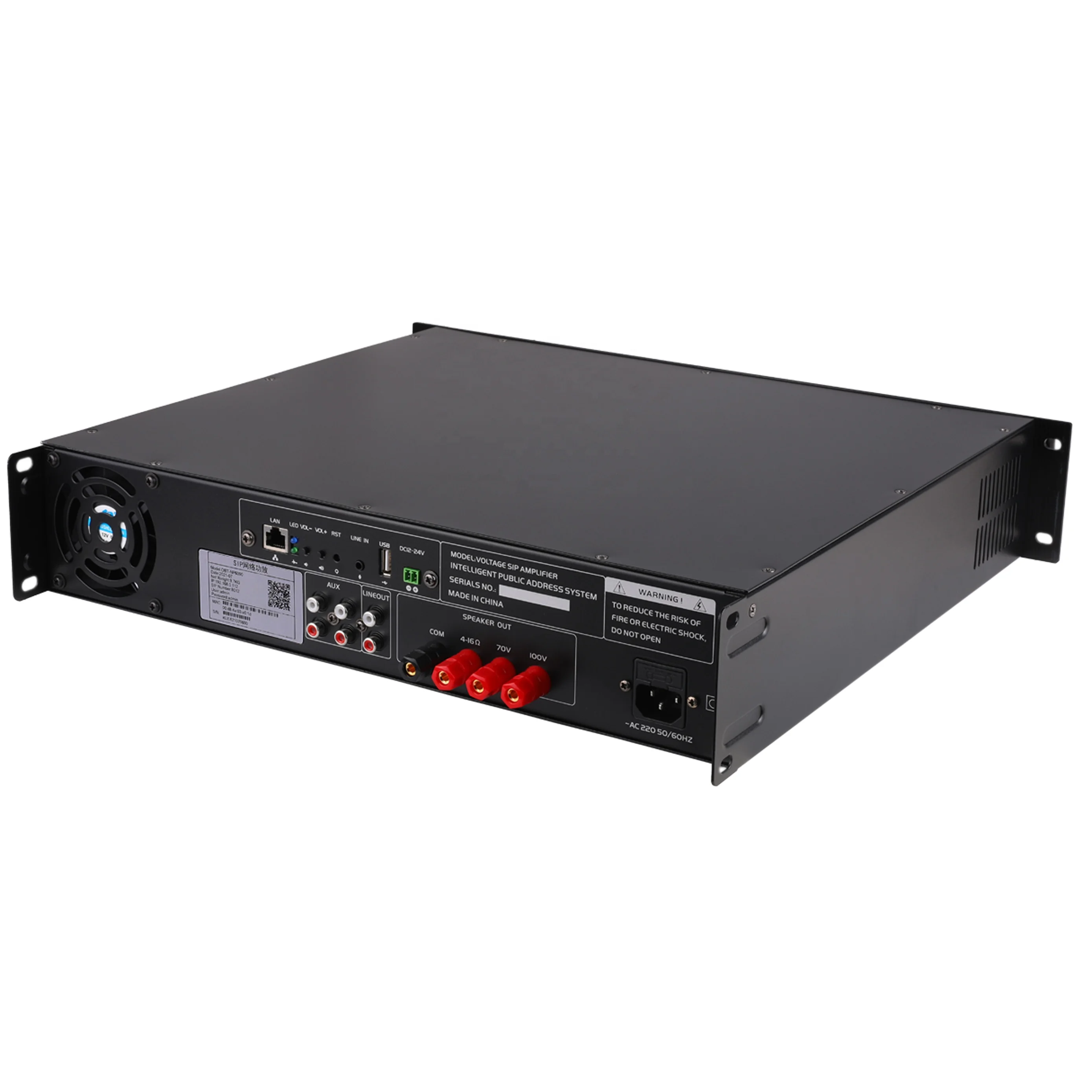 Obt-6150 Digital Audio Public Address Mixer Sip Network Voltage Amplifier