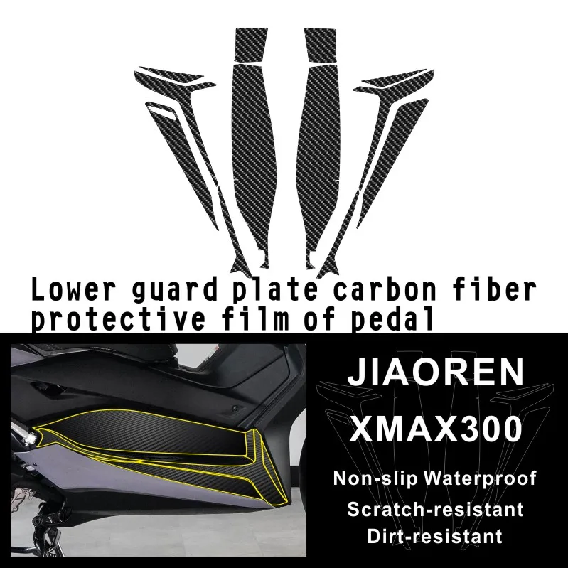 5D Carbon Fiber Sticker For Yamaha Xmax 300 scooter motor bike Protective Film Motorcycle Stickers