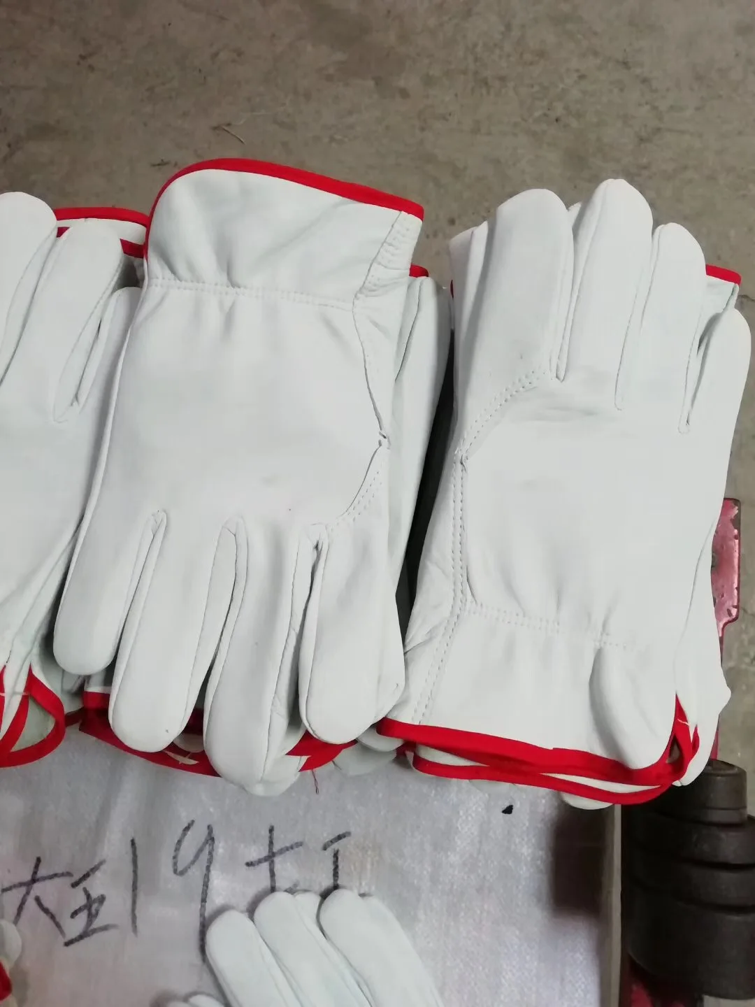 Swelder 2022 Factory Cheap 10inch White Color Sheep Leather Work Gloves unlined soft and comfortable