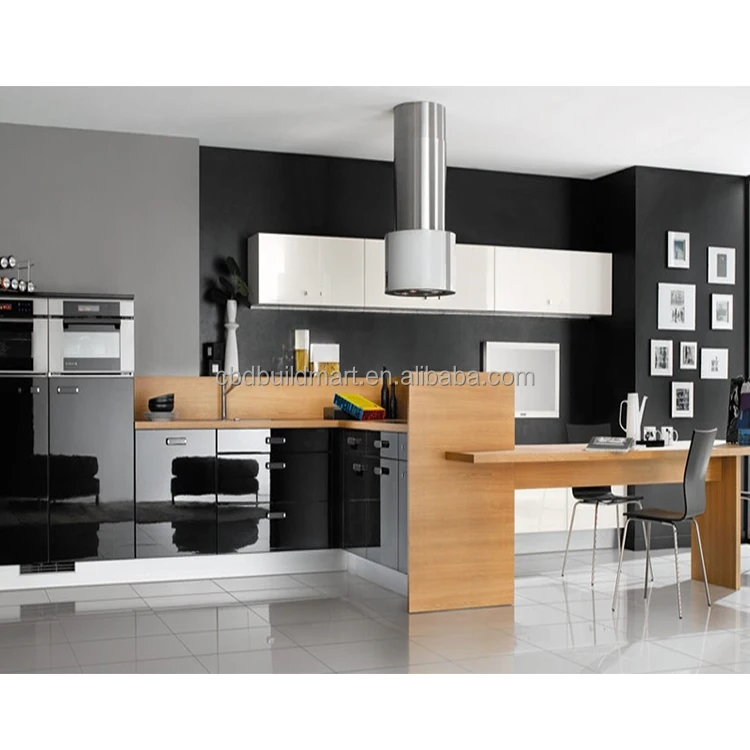 High End Kitchen Furniture Design Wood Veneer Cabinet For Wholesales