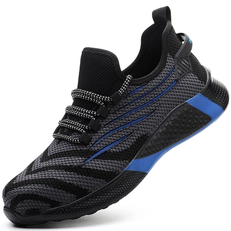 Men Work Safety Shoes Anti-puncture Working Sneakers Indestructible Lightweight Women Safety Shoes