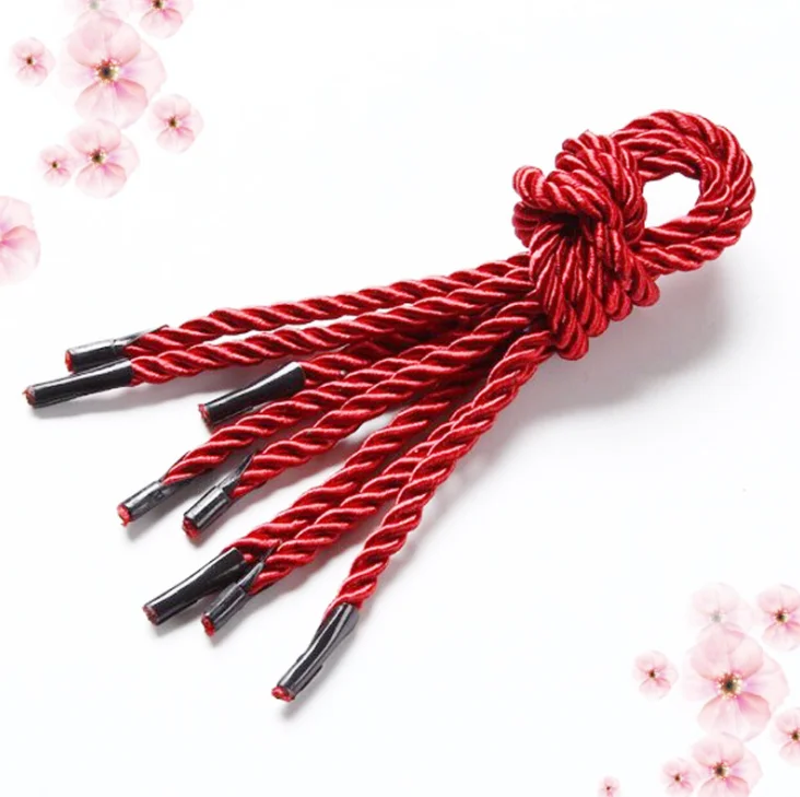 Wholesale Cheap Colorful 3 Strands Custom Twisted Nylon Handle Rope for Gift Bags