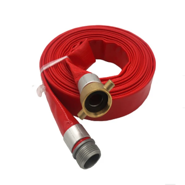 1inch 1.5 inch 2 inch 250 PSI white canvas fire fighting hose pipe Canvas Hose Pu/ Pvc/Sythetic Lined Fire Hose