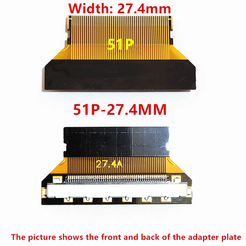 FIX 30P to FPC 30P/51P 0.5mm/1.0mm flexible cable interface adapter LCD LED LVDS Cable to FPC FFC adapter board TV plate