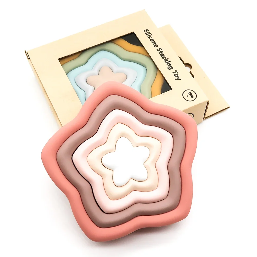 Монтессори, радужная игра, силиконовые строительные блоки, набор игрушек для обучения сортировке и навыкам укладки